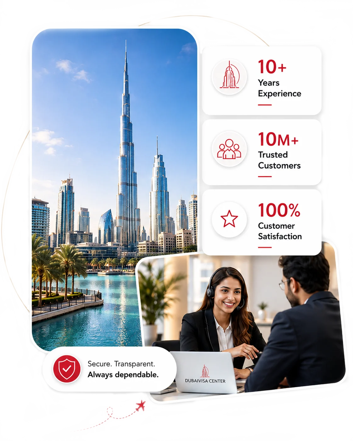 Dubai skyline with Burj Khalifa